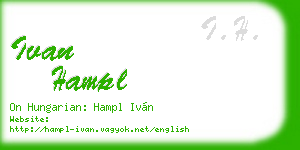 ivan hampl business card
